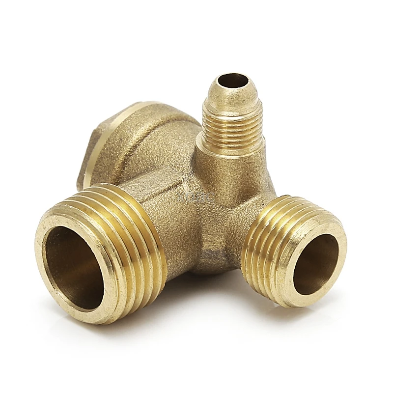 

Male Thread 3 Way Metal Air Compressor Check Valve Gold Tone M07 dropship