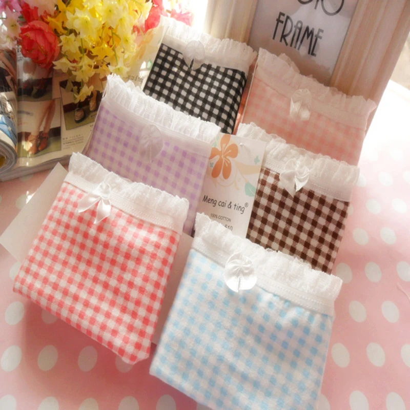 

Underwear women beriefs bragas thongs cotton women panties lady lovely triangular lattice underwear wholesale 510