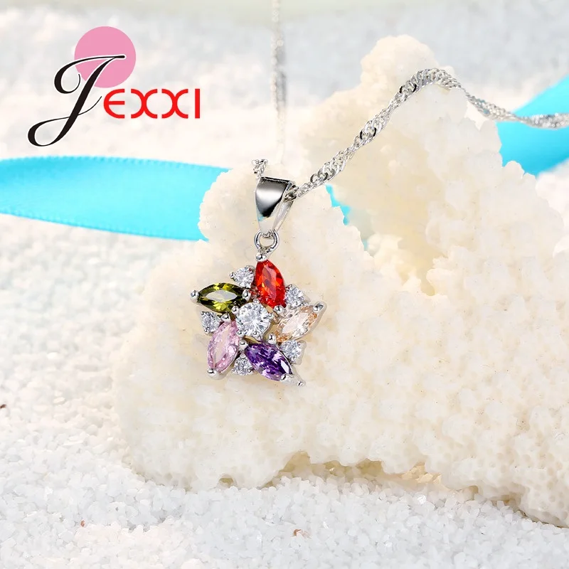 JEXXI-Wholesale-925-Sterling-Silver-Wedding-Jewelry-Sets-Women-Colorful-Zirconia-Crystal-Star-Pendant-Neckalce-Hoop (2)