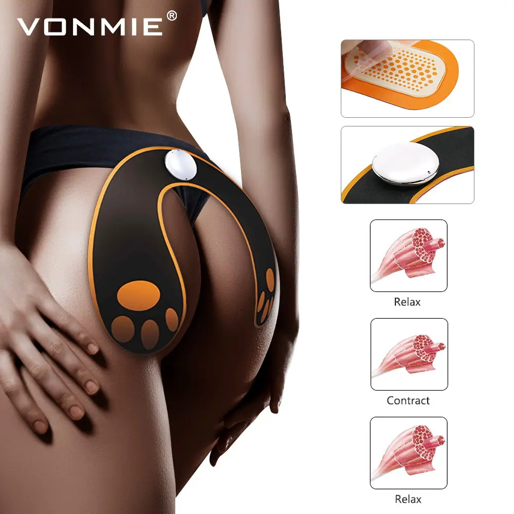 VONMIE EMS тренажер для бедер стимулятор мышц ABS фитнес ягодицы Электрический