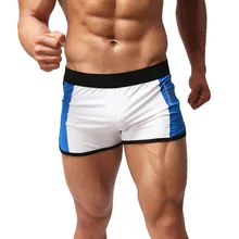 Сексуальное мужское нижнее белье, боксеры высокого качества, мужские шорты, пляжная одежда, пэчворк, полиэстер, повседневный мужской купальный костюм А7