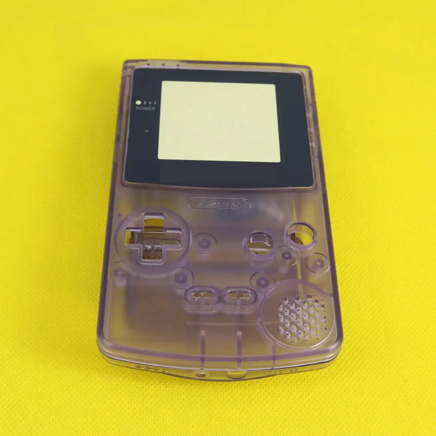 Полный Корпус Запасные части Крышка для Nintendo GBC Чехол пакет на запчасти для Gameboy оболочки с винтовые кнопки, 4 цвета - Цвет: B