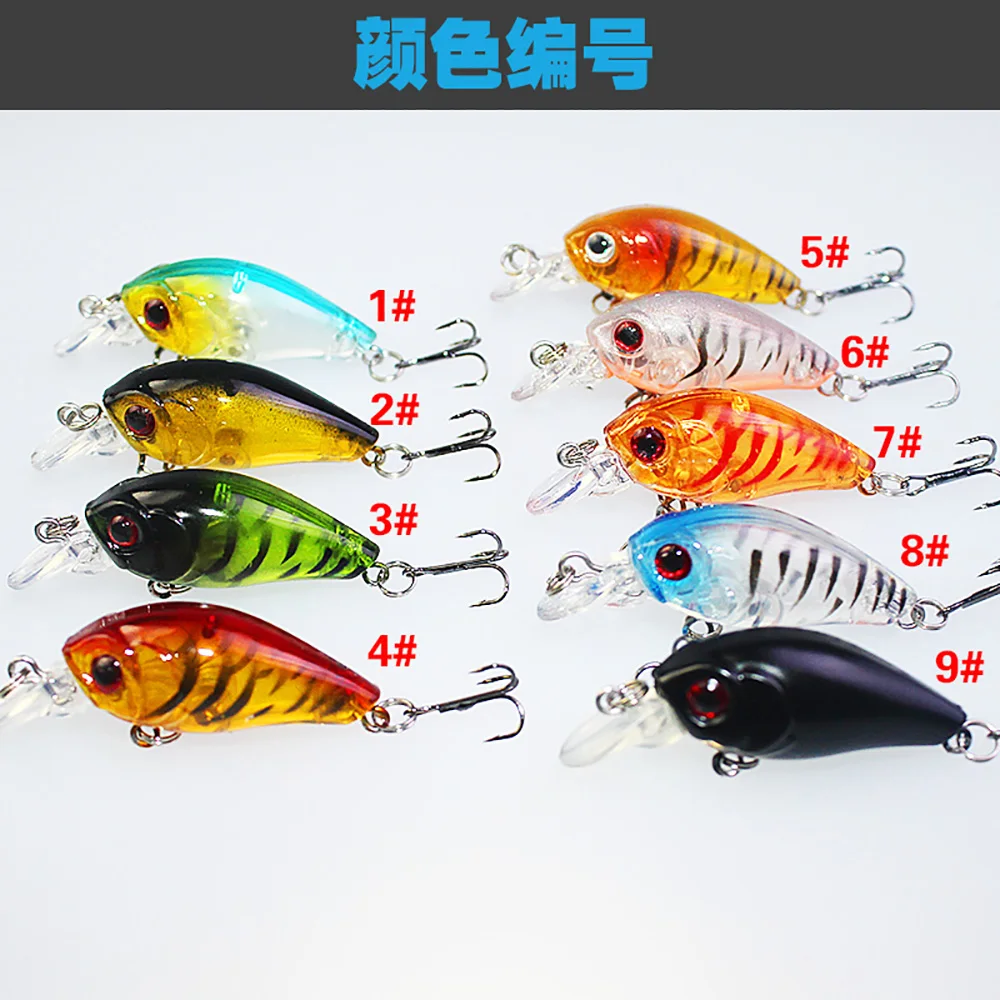 4G 45 мм рыболовные приманки Minnow мини рок кривошипная Приманка Crankbait Бас тройной