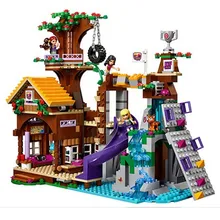 BELA 10497 Adventure Camp Tree House Model building kits compatible with lego city 3D blocks Educational toys for children