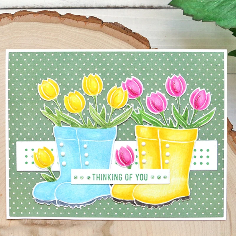

Flowers in Shoes Metal Cutting Dies Stencils for DIY Scrapbooking Album Photo Paper Cards Crafts Embossing 2019 New Die Cutting
