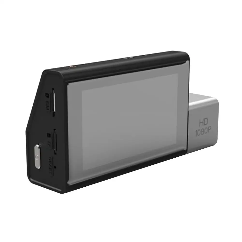 Full HD 1080P 3,0 дюймов Автомобильная DVR камера Dash Cam двойной объектив с вращающейся фронтальной камерой для вождения автомобиля