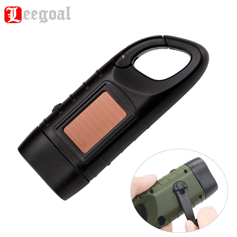 

Mini Flash Light Emergency Rechargeable LED Flashlight Quick Snap Carbiner Dynamo Flashlight Torch for Outdoor