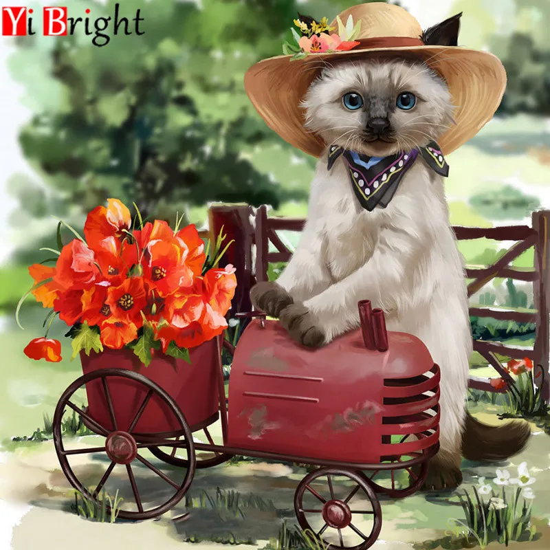 

Diamond Embroidery 5D DIY Diamond Painting Dog flower full Square Diamond Painting Cross Stitch Mosaic Home Decor LWR