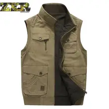 Zuoxiangru туристический тактический жилет рыболовный жилет мужской M-6xl Мульти Карманы фотография куртка кемпинг мульти-карманы жилет