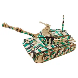 Главная битва Танк деревянная модель 3D diy wargame модель комплект для детского трехмерного sense maquette militaire комплект cnc n scale