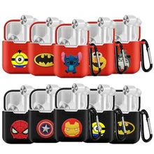 Мультяшный милый силиконовый Bluetooth беспроводной чехол для наушников для Airdots защитный чехол для Xiaomi Airdots Pro зарядный ящик