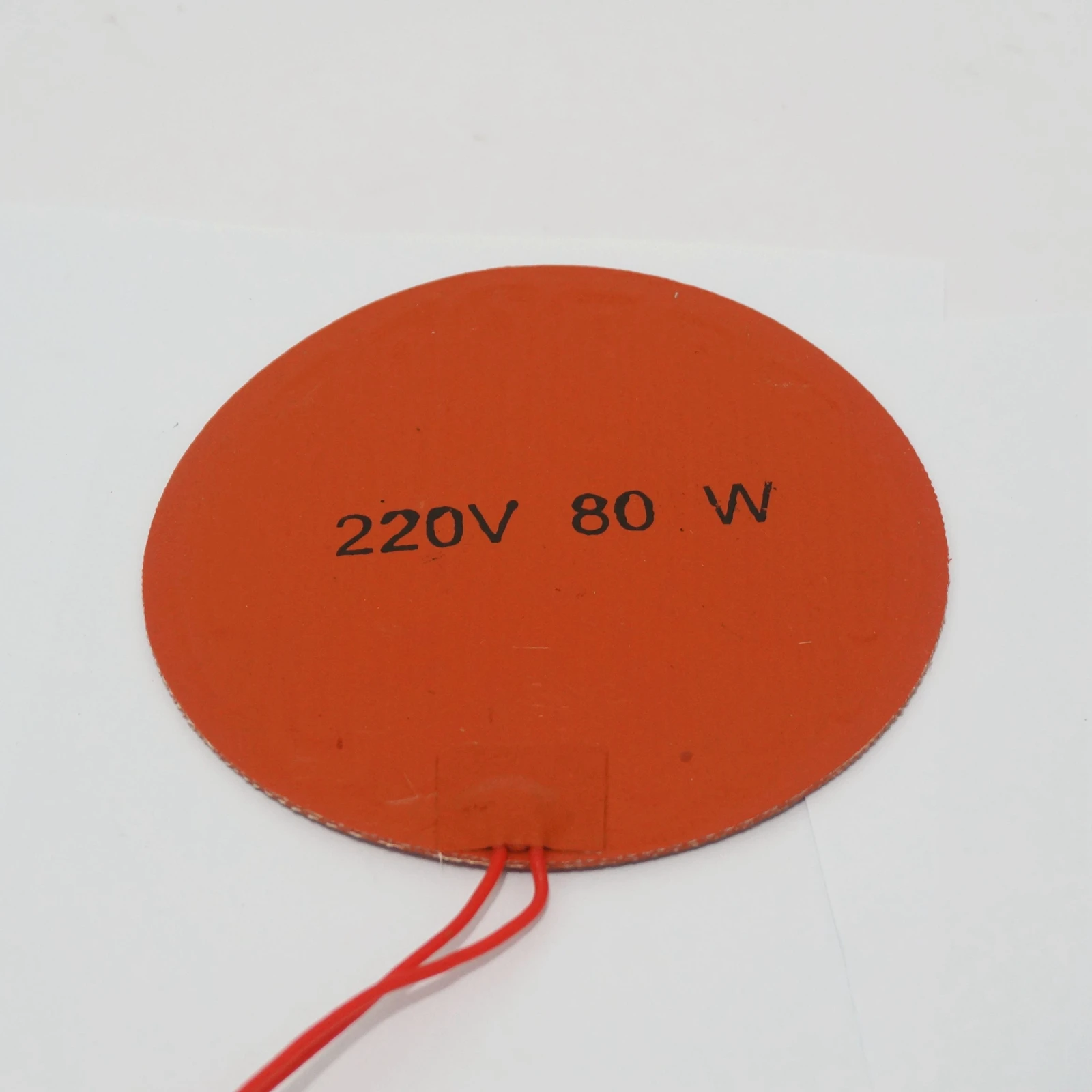 220V AC 150mm 80W Round Flexible Waterproof Silicon Heater Pad For Oil Tank