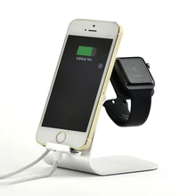 U Aluminum Metal Bar Mobile Cell Phone Charging Holder Stand for Apple Watch for iPhone 5 5s 6 6s plus Top Quality Bracket Hold
