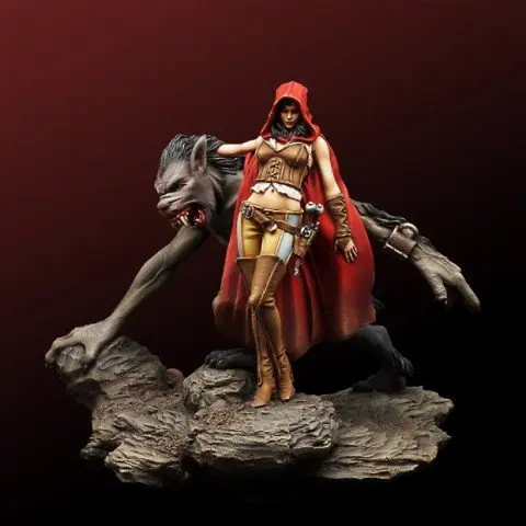 

[tuskmodel] 54MM resin model kit Queen incluoe base