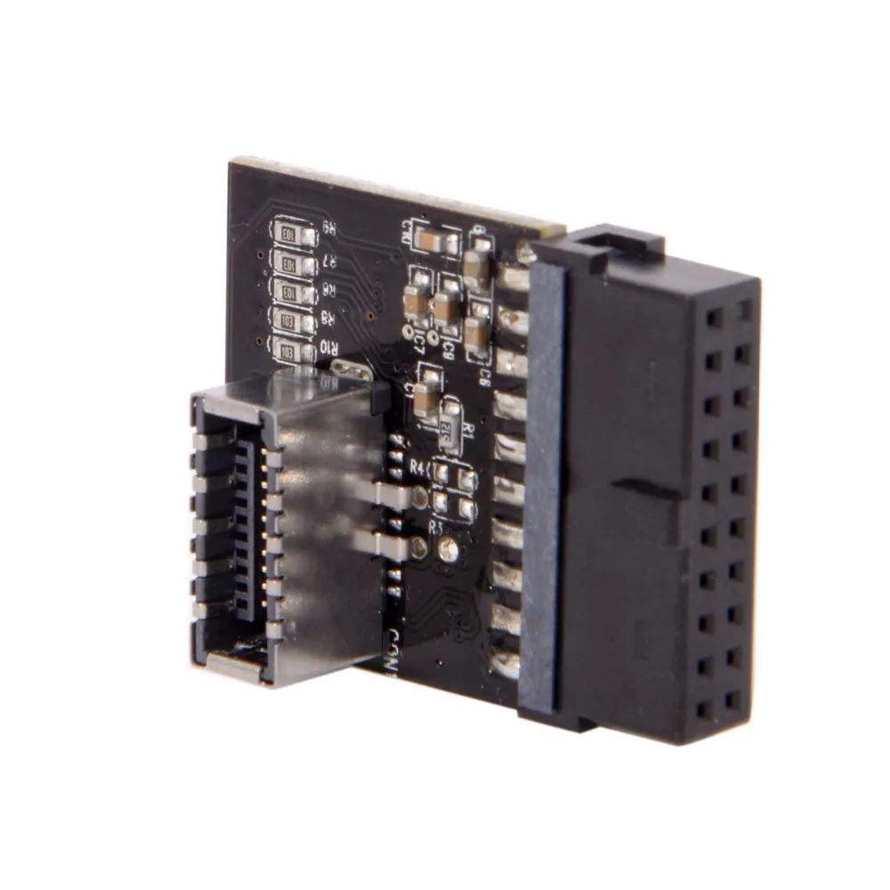 USB 3 1 Разъем передней панели к 0 20 контактный штырьковый удлинитель адаптер для