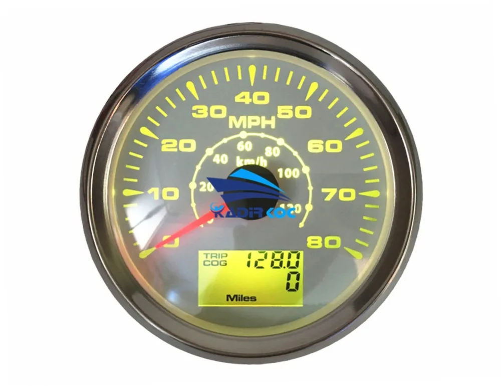1 шт. Новое поступление многофункциональные спидометры GPS 0-80MPH 85 мм Скорость одометры измеритель скорости Cog 0-120 км/ч Mileometer для автомобиля