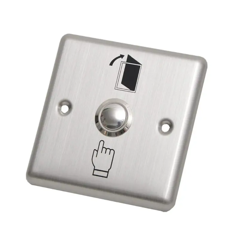 

Stainless Steel Exit Door Sensor Opener Release For Magnetic Lock Access Control Home Security Protection Button Push Switch