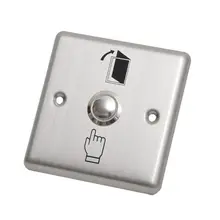 Stainless Steel Exit Door Sensor Opener Release For Magnetic Lock Access Control Home Security Protection Button Push Switch door exit button release push switch for access control systemc electronic door lock no nc com lock sensor switch access push