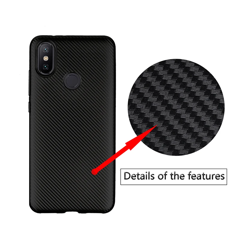 carbon fiber silicone case xiaomi mi 6x (3)