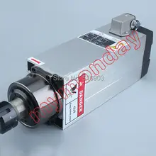 Квадратный 3.5kw с воздушным охлаждением шпинделя ER25 биение-off 0,01 мм, 220 В или 380 В шпинделя, 4 Керамика подшипник, гравировка фрезерный grind