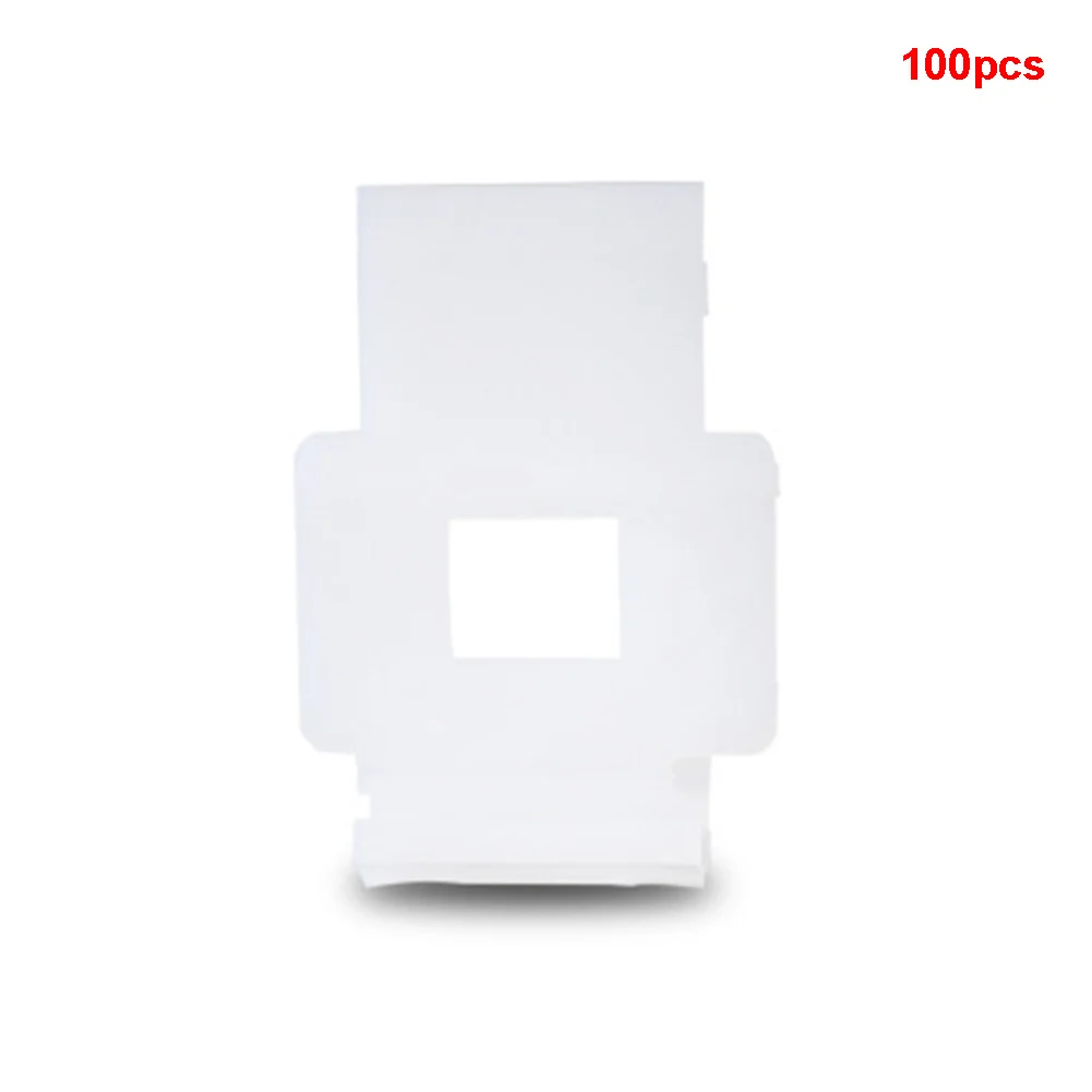

100Pcs System Construction Plastic Spacers Lippage Yellow Adjustable Installation Tile Leveler Wedges Clips White