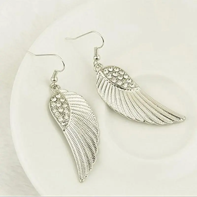 Wing Earring NFS New Trendy European Fashion Jewelry Angel Wing Crystal