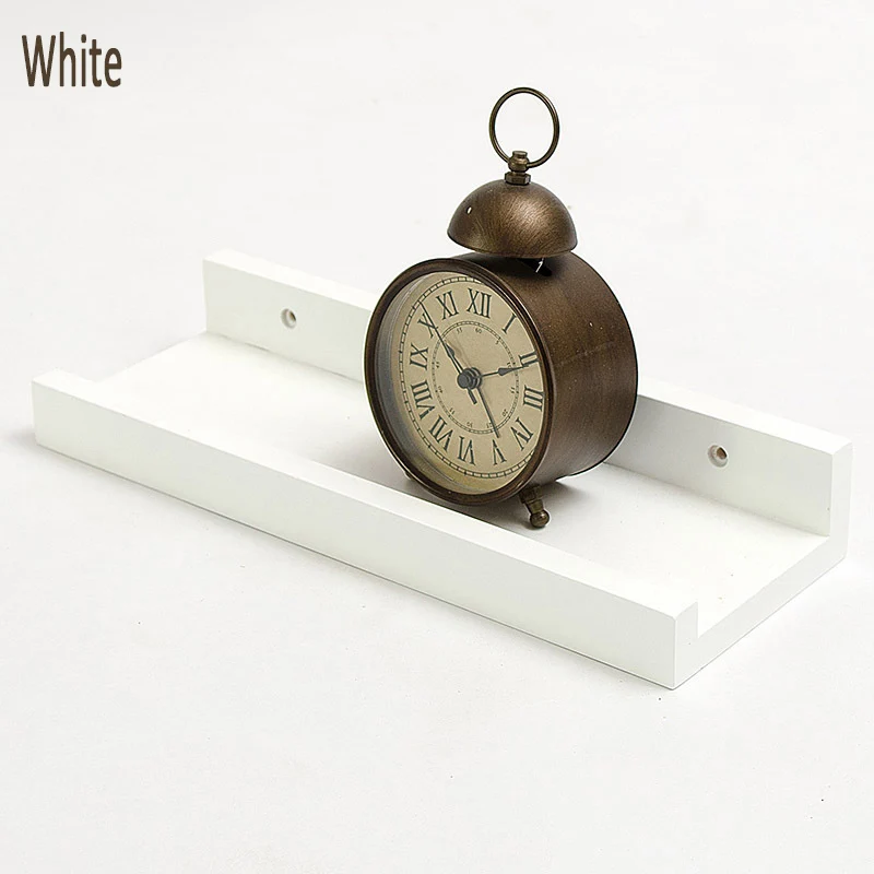 White 65CM Скандинавские модные креативные стильные деревянные настенные полки, держатель для хранения, стойки, декоративная сетка, органайзер, плавающие U деревянные полки - Цвет: White 65CM