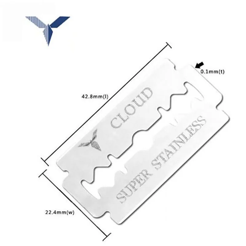 CLOUD 10 шт. бритвенные лезвия из нержавеющей стали, парикмахерские бритвенные лезвия, лезвия для парикмахерских, лезвия для волос и истончение
