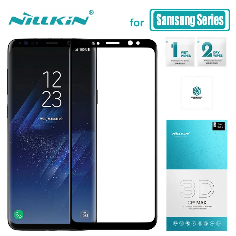 Pаспродажа Для samsung Galaxy Note 10 S10 S8 S9 Plus S10E Nillkin 3D полное покрытие закаленное стекло протектор экрана для samsung Note 9 8 стекло