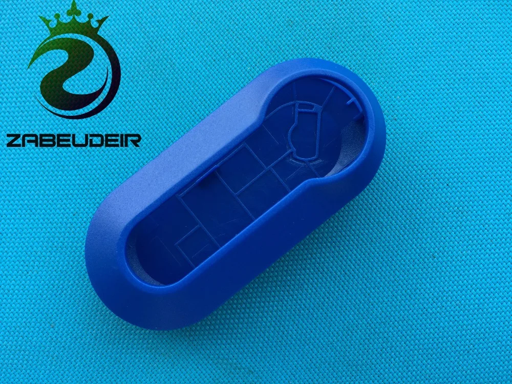 

ZABEUDEIR 5pcs/lot of plastic shell Replacement Cover Key Housing Outer Shell Case Cover For Fiat 500 Punto Evo Bravo blue color