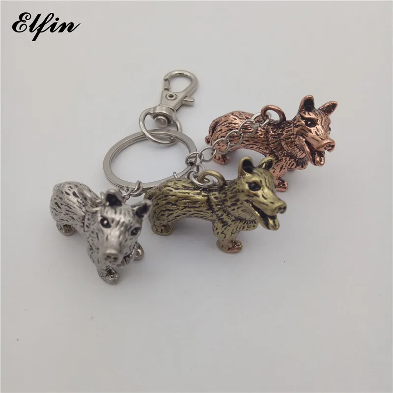 Elfin модный брелок с валлийской корги Модные животные собака памятные ювелирные