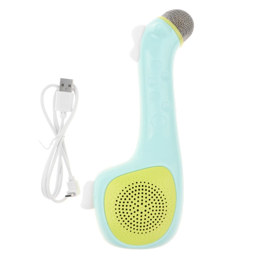 Handheld sem Fio Microfone para Crianças Festa de Aniversário Bonito Bluetooth Karaoke Criança Cantando 2 Instrumento musical de brinquedo
