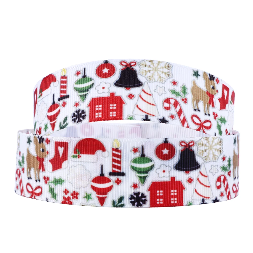 

David accessories 5 Yard 1"(25mm) Flower Girl Printed Grosgrain Ribbon, DIY Handmade Materials, Wedding Gift Wrap,5Yc4955