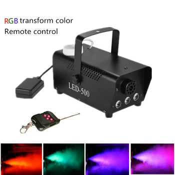 

Wireless Remote Control L500W ED Fog Machine/Pump DJ Disco Home Party LED Smoke Machine/Stage Fogger With 3X3W RGB LED Lights