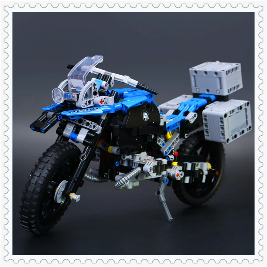 

603Pcs Technic Off-road Motorcycles R1200 GS Model Building Block Toys Enlighten 20032 Gift For Children Compatible Legoe 42063