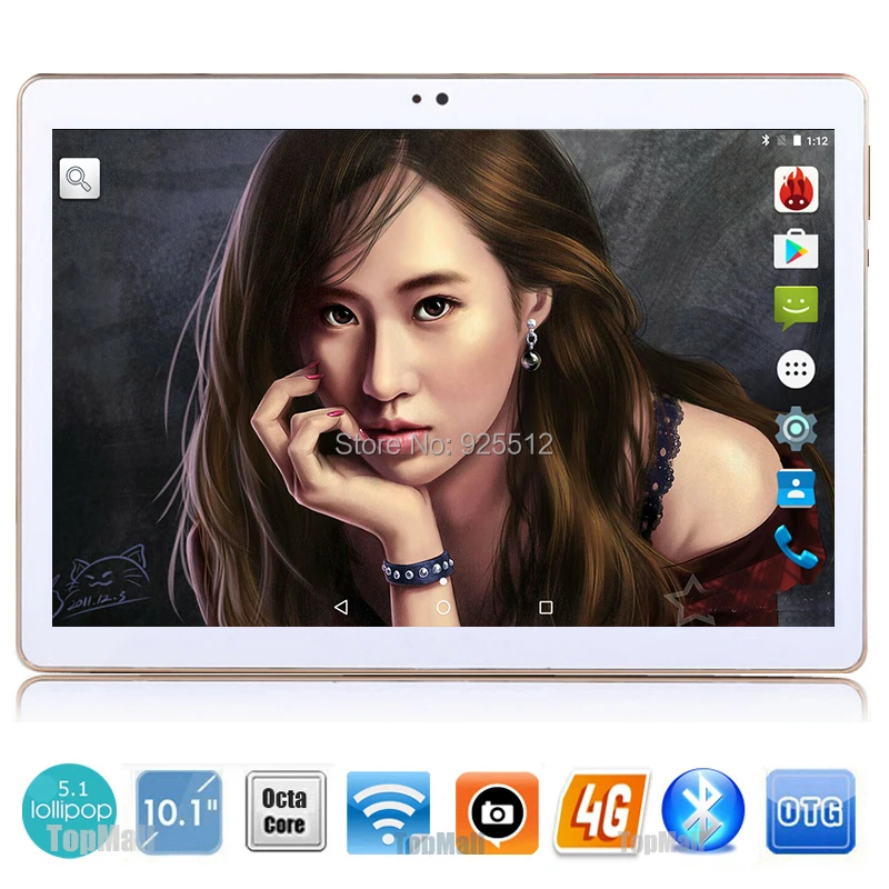 Lowest Price 10 inch Original 3G 4G LTE Phone Call Tablet SIM card Android 5.1 WiFi GPS FM Tablet pc 4GB+32GB Android 5.1 Tablet Pc