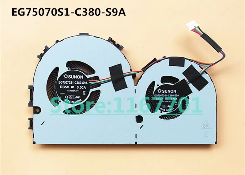 

New Original Laptop/Notebook CPU/GPU Cooling Fan For Lenovo IdeaPad 720 720-15 720-15IKB EG75070S1-C380-S9A 023.1009Y.0011