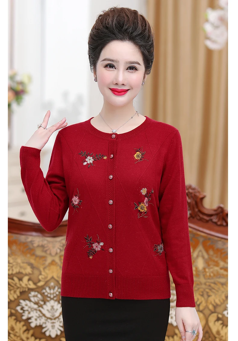 XJXKS кардиганы Invierno Mujer большой свитер с круглым вырезом кашемировый кардиган с длинными рукавами вязаный женский свитер