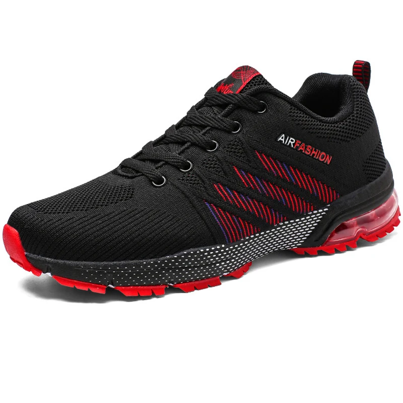

High Quality Air Men Running Shoes Footwear Non-slip Black Sneakers Male Walking Shoes Breathable For Men Sports Shoes Marathon