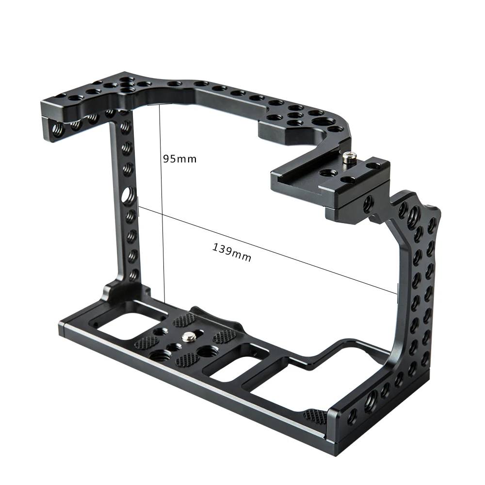 Алюминиевая клетка для камеры, видеосъемка, установка для создания фильмов, стабилизатор для Canon EOS R, крепление для холодного башмака, магический микрофон, монитор