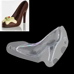 Feiqiong крутая 3D форма помадки высокий каблук обуви дизайн шоколад из силиконовой формы муссовый торт формы прозрачный, Конфеты выпечки