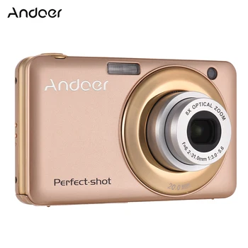 

2018 Andoer Video Camcorder 20MP 720P HD Digital Camera with 2pcs Batteries Anti-shake 2.7inch LCD Screen Kids Christmas Gift