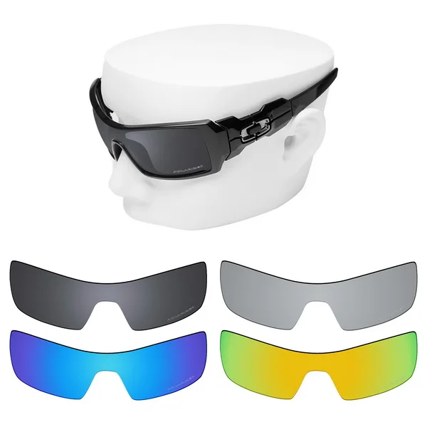 4 Pieces OOWLIT Анти-Царапины Сменные линзы для-солнцезащитные очки Oakley нефтяной вышке травления поляризованных солнцезащитных очков - Цвет линз: 4 Pieces