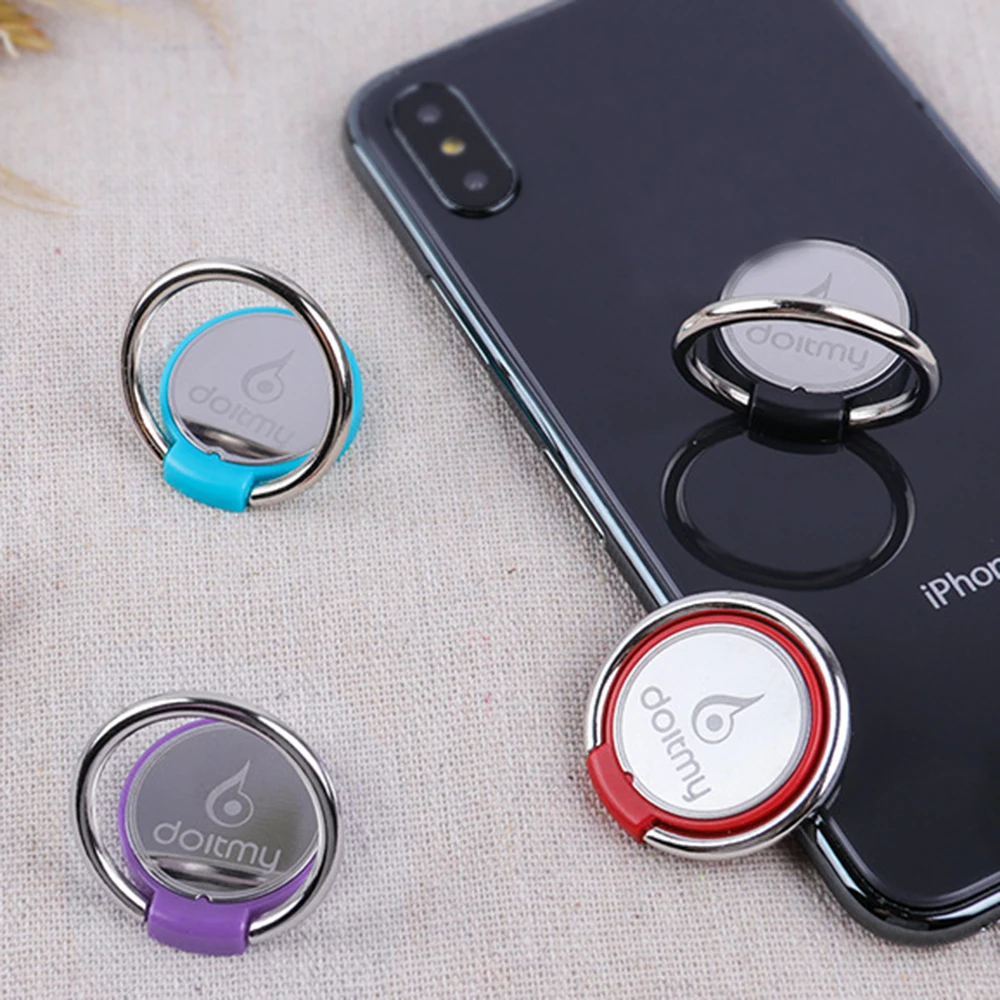 Doitmy Round Multi-Function Car Phone Holder Ring Buckle Mobile Phone Case Bracket For iPhone Samsung Smart Phone ring