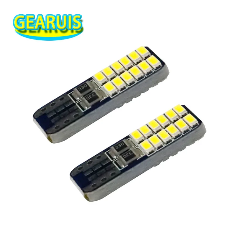 

100X T10 24 smd 3014 LED 0.11A W5W Canbus 194 168Light Bulbs Car Interiror reading dome lamps Parking lights Car accessories