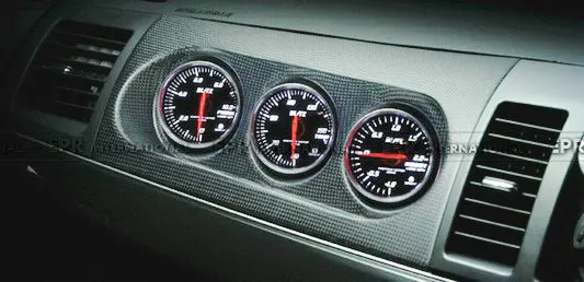 Evolution 10 M7 Style Carbon Triple Gauge Pod Holder 60mm(5)_1