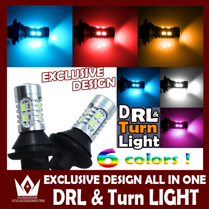 

GuangDian Car led light Turn Signal light&Daytime Running Lights DRL Auto LED bulbs For Infiniti FX35 Q80 Premium 7440 T20 WY21W