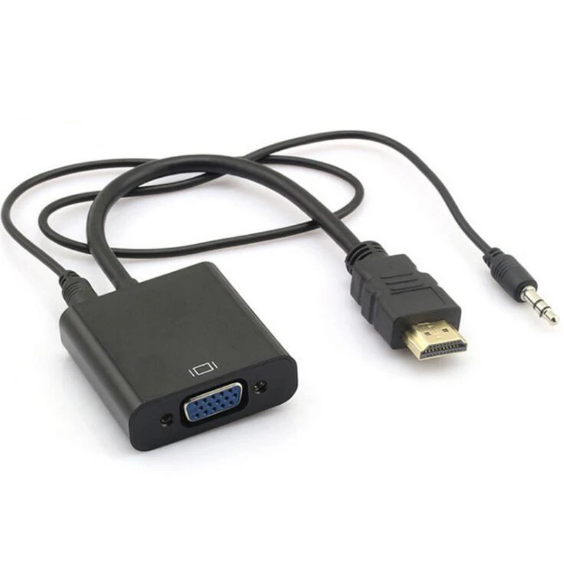 20 шт./лот HDMI к VGA конвертер адаптер кабель для Lapp ноутбук DVD плеер вход выход|Кабели