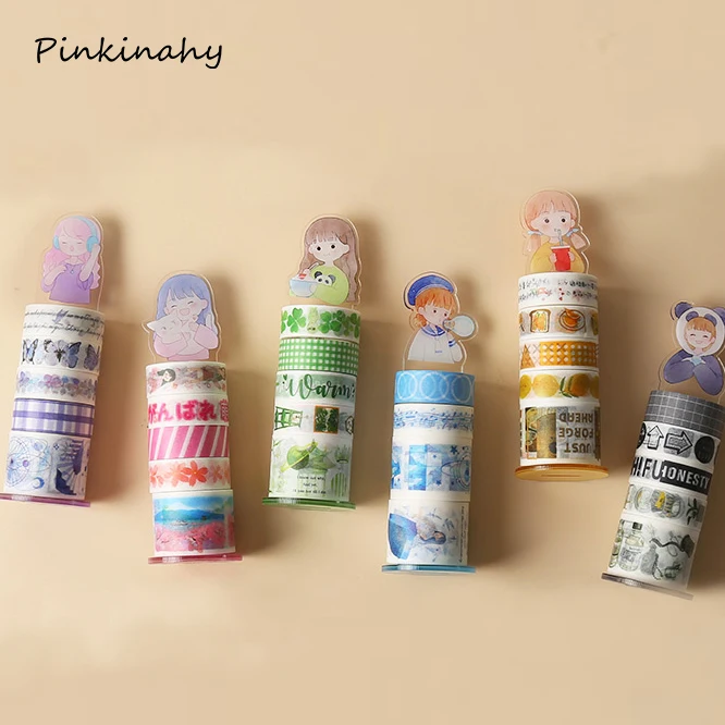 5 шт./лот цветочных растений океан лента для скрэпбукинга Washi рукоделие изоляционная лента школьные канцелярские магазин пуля журнал поставок канцелярские г