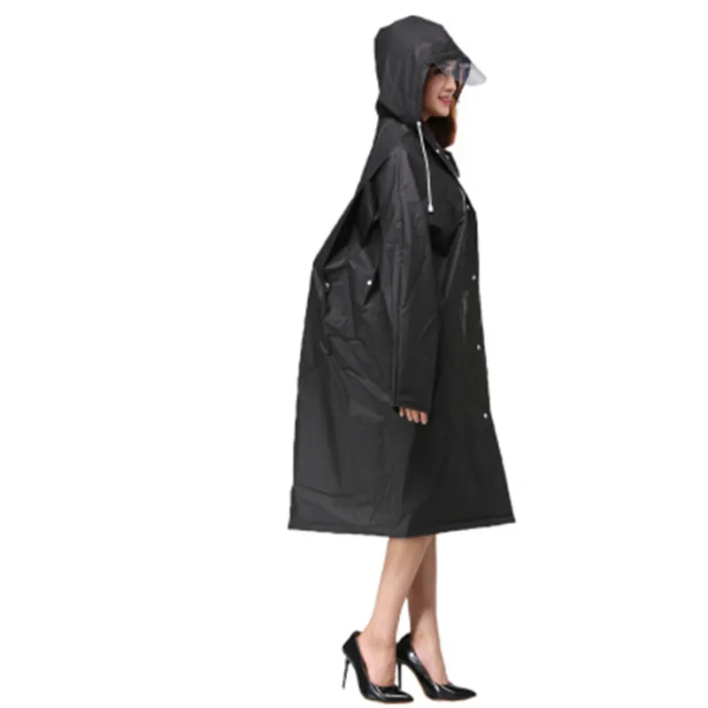Long Transparent backpack Raincoat Women Men waterproof hiking fishing Rain Coat Ponchos Jacket